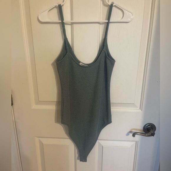 Vici Dusty turquoise ribbed bodysuit - Picture 5 of 6